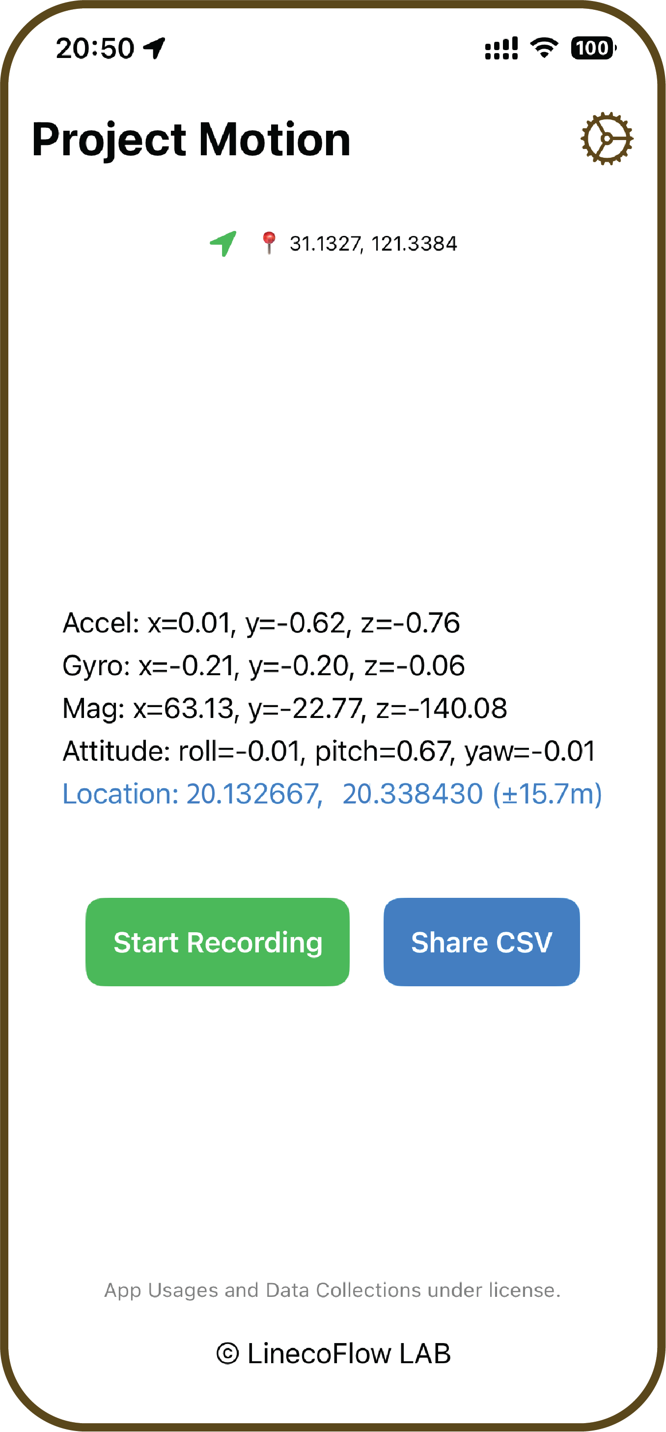 Project Motion Mobile App